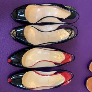 Louboutin ankle strap sandals 2 pairs